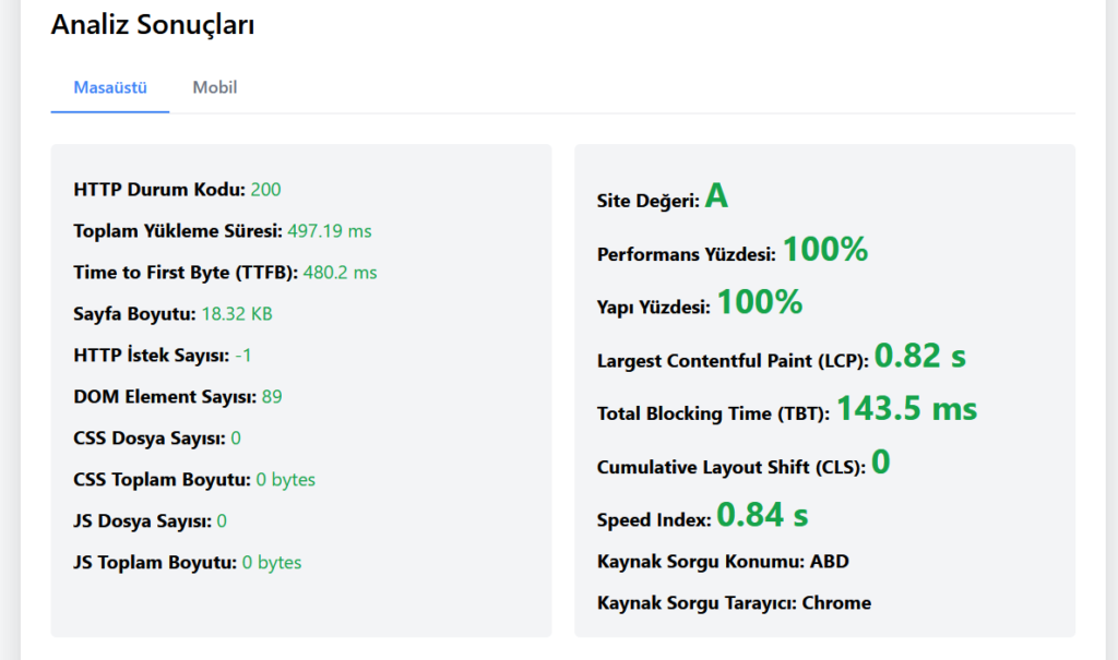 WebSpeedMetrix ile Web Sitenizi Optimize Edin