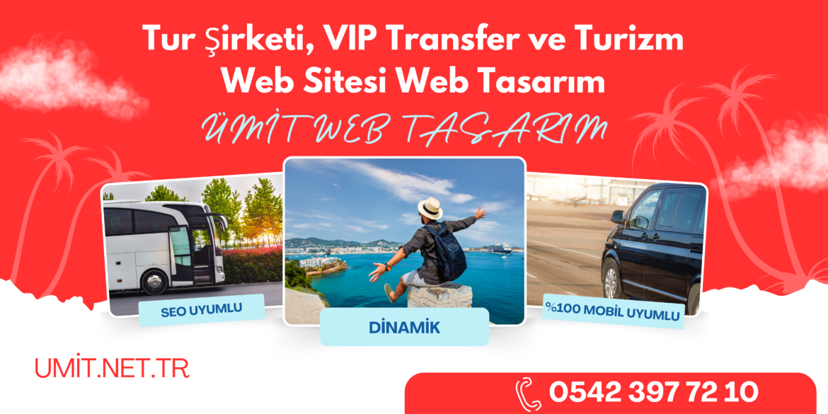 Tur Şirketi, VIP Transfer ve Turizm Web Sitesi Web Tasarım