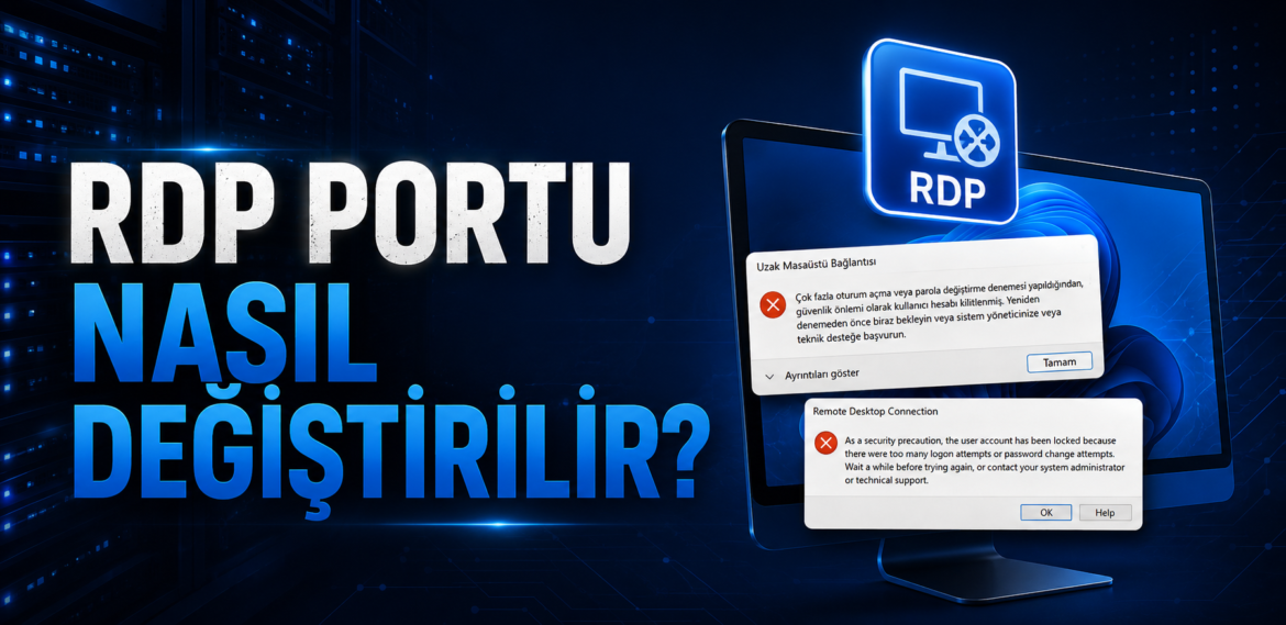 Windows Server RDP Portu Değiştirme